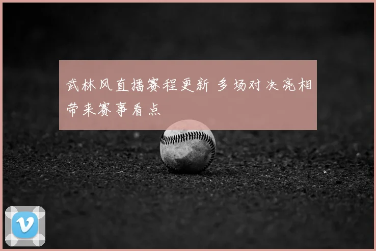 武林风直播赛程更新 多场对决亮相带来赛事看点