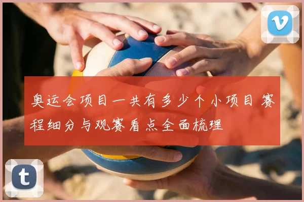 奥运会项目一共有多少个小项目 赛程细分与观赛看点全面梳理
